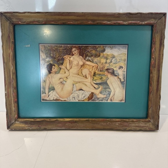 Pierre-Auguste Renoir The Bathers Custom Framed Print Vintage - Picture 1 of 6